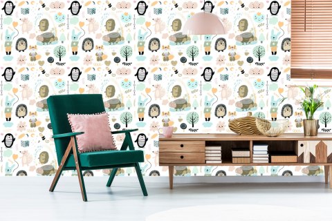 Tapeta Dla Dzieci, Styl Skandynawski Drzewa Natura