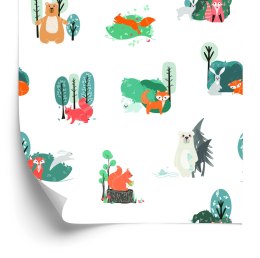 Tapeta Dla Dzieci Zwierzęta W Stylu Skandynawskim