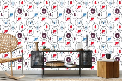 Tapeta Dla Dziecka Zwierzęta Styl Skandynawski