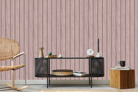 Tapeta Drewniane Deski W Pastelowych Barwach