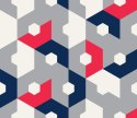 Tapeta Geometryczna - Abstrakcyjne Sześciokąty