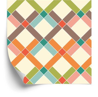 Tapeta Geometryczna - Kolorowe Romby