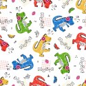 Tapeta Kolorowe Krokodyle, Nuty, Do Pokoju Dziecka