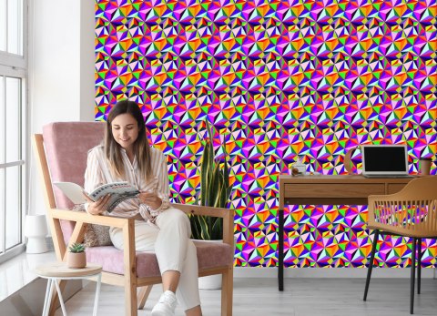 Tapeta Kolorowe Wzory Geometryczne