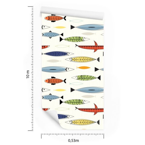 Tapeta Ryby W Stylu Skandynawskim, Pokój Dziecięcy