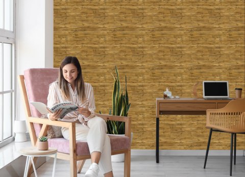 Tapeta Stylowy Poziomy Drewniany Wzór