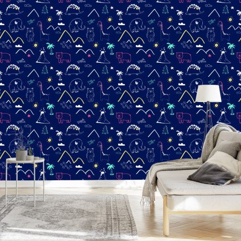 Tapeta Zwierzątka Wśród Drzew I Chmur