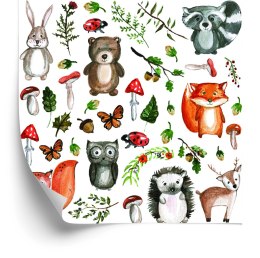 Tapeta Dla Dzieci - Leśne Zwierzątka I Przyjaciele
