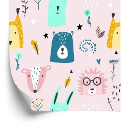 Tapeta Dla Dzieci - Leśne Zwierzątka