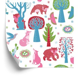 Tapeta Dla Dzieci - Leśne Zwierzątka