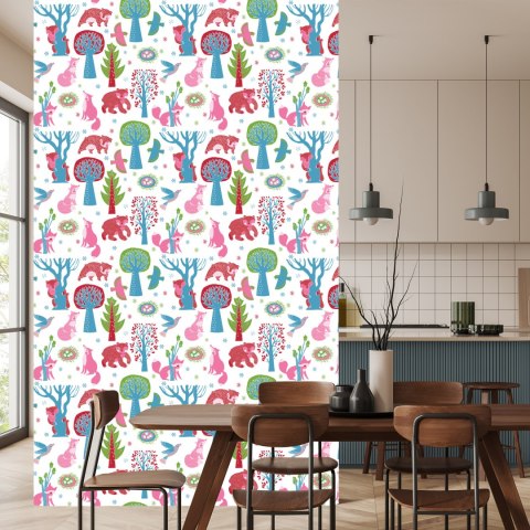 Tapeta Dla Dzieci - Leśne Zwierzątka