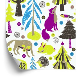 Tapeta Dla Dzieci - Poranek Leśnych Zwierząt