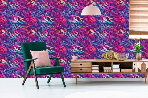 Tapeta Dziewczęce Graffiti