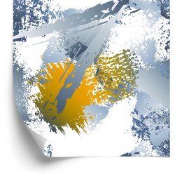 Tapeta Graffiti Z Żółtymi Elementami