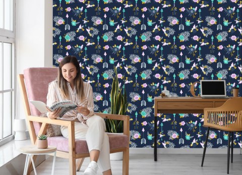 Tapeta Indiańskie Strzały Z Kwiatami