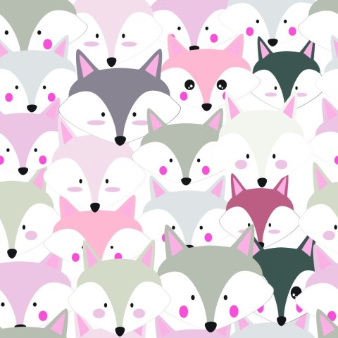 Tapeta Kolorowe Lisy