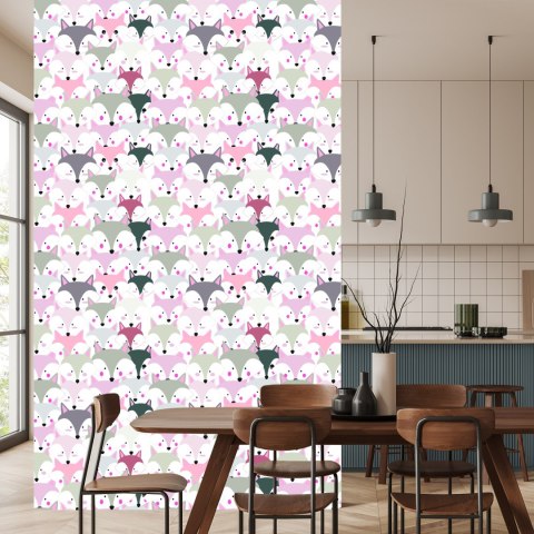 Tapeta Kolorowe Lisy