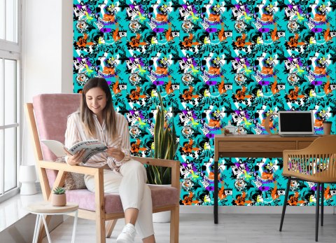 Tapeta Kolorowe Potwory Graffiti