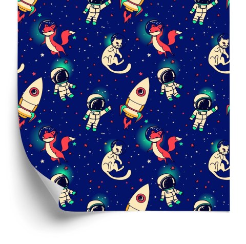 Tapeta Kosmiczne Lisy I Koty