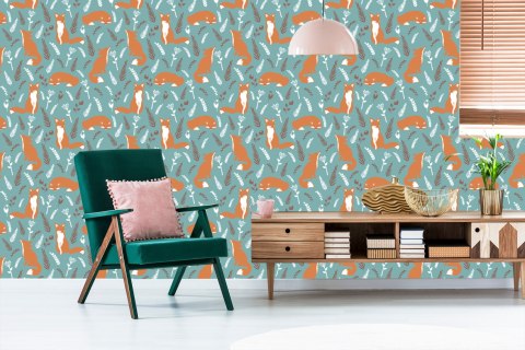 Tapeta Lisy W Zbożu