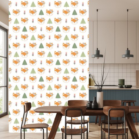 Tapeta Lisy Z Kwiatkami