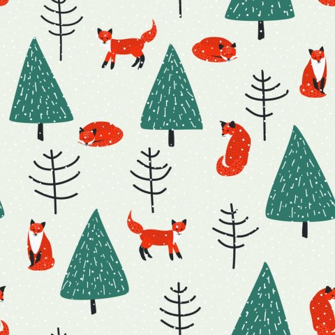 Tapeta Śpiące Lisy W Lesie