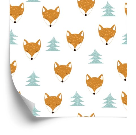 Tapeta Śpiące Lisy Wśród Drzew