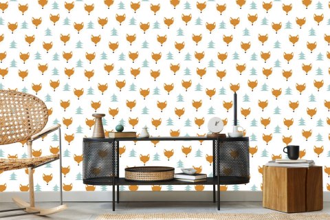 Tapeta Śpiące Lisy Wśród Drzew