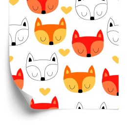 Tapeta Urocze Pyszczki Lisów