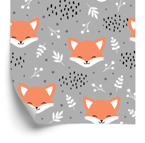 Tapeta Wesołe Lisy W Lesie