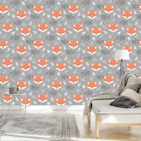 Tapeta Wesołe Lisy W Lesie