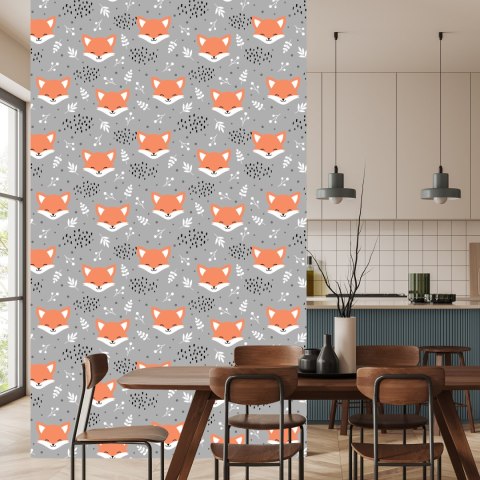 Tapeta Wesołe Lisy W Lesie