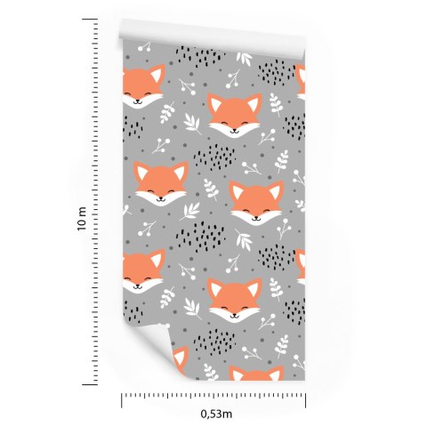 Tapeta Wesołe Lisy W Lesie