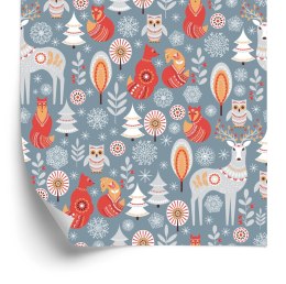 Tapeta Zimowy Las I Zwierzęta