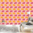 Tapeta Dla Dzieci - Kolorowe Misie - Styl Skandynawski