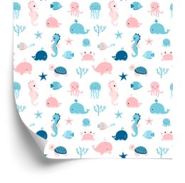 Tapeta Dla Dzieci - Morskie Zwierzęta