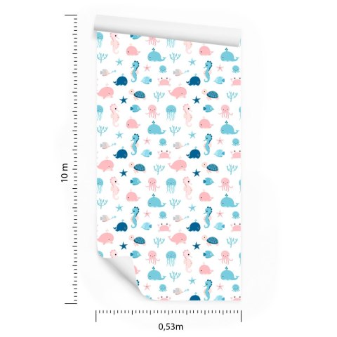 Tapeta Dla Dzieci - Morskie Zwierzęta