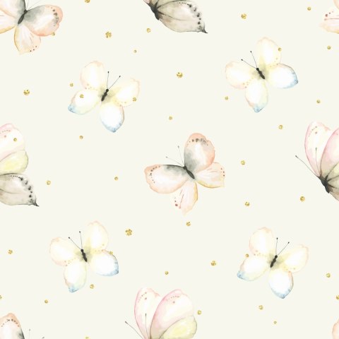 Tapeta Dla Dzieci, Motyle, Natura, Kropki