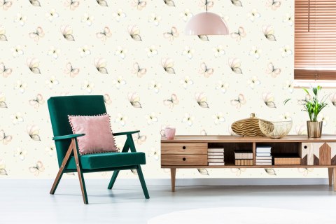 Tapeta Dla Dzieci, Motyle, Natura, Kropki