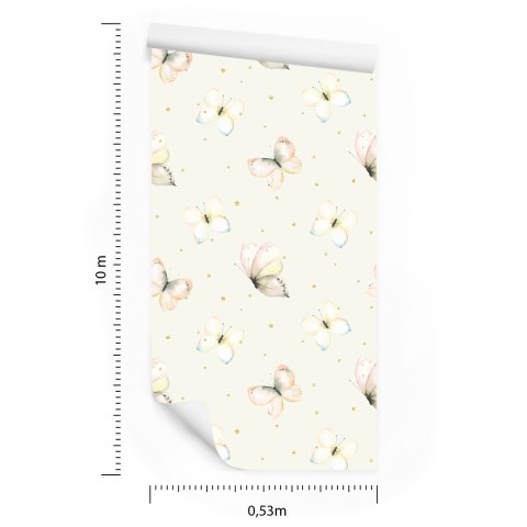Tapeta Dla Dzieci, Motyle, Natura, Kropki