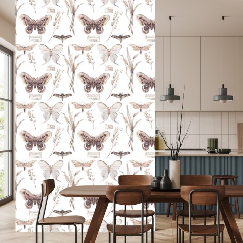 Tapeta Do Kuchni, Motyle, Kwiaty, Rośliny, Natura