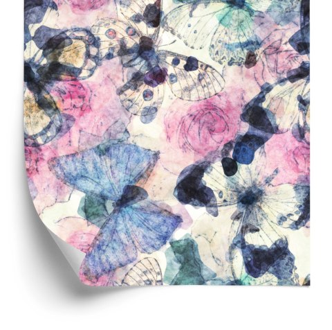 Tapeta Do Pokoju Dziecka W Kolorowe Motyle