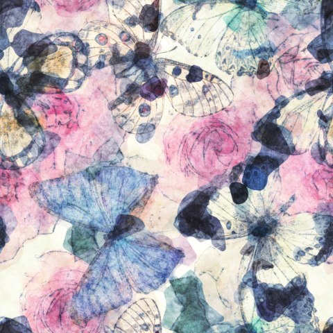 Tapeta Do Pokoju Dziecka W Kolorowe Motyle