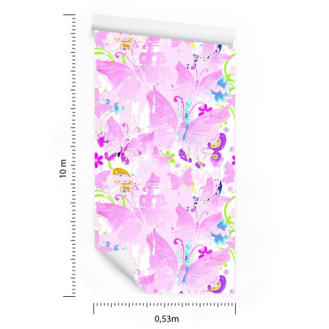 Tapeta Motyle, Kwiaty, Rośliny, Do Pokoju Dziecka