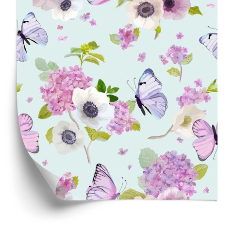 Tapeta Motyle, Kwiaty, Rośliny, Pokój Dziecięcy