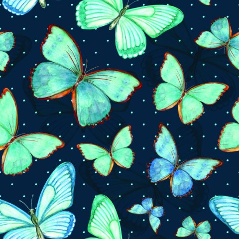 Tapeta W Kropki, Motyle, Do Pokoju Dziecka