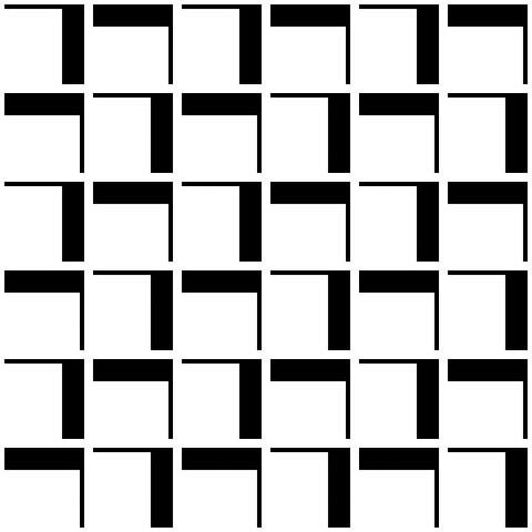 Tapeta 3D Geometryczna W Kratę Do Salonu, Biura