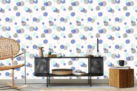 Tapeta Kolorowe Abstrakcyjne Kropki