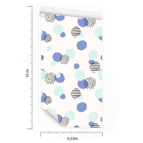 Tapeta Kolorowe Abstrakcyjne Kropki