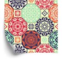 Tapeta Kolorowe Ornamenty W Stylu Retro
